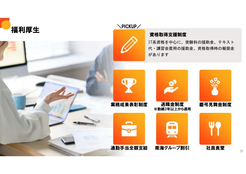 会社説明スライド画像